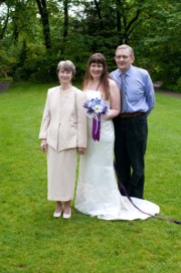 Renewal of vows: Me with my parents