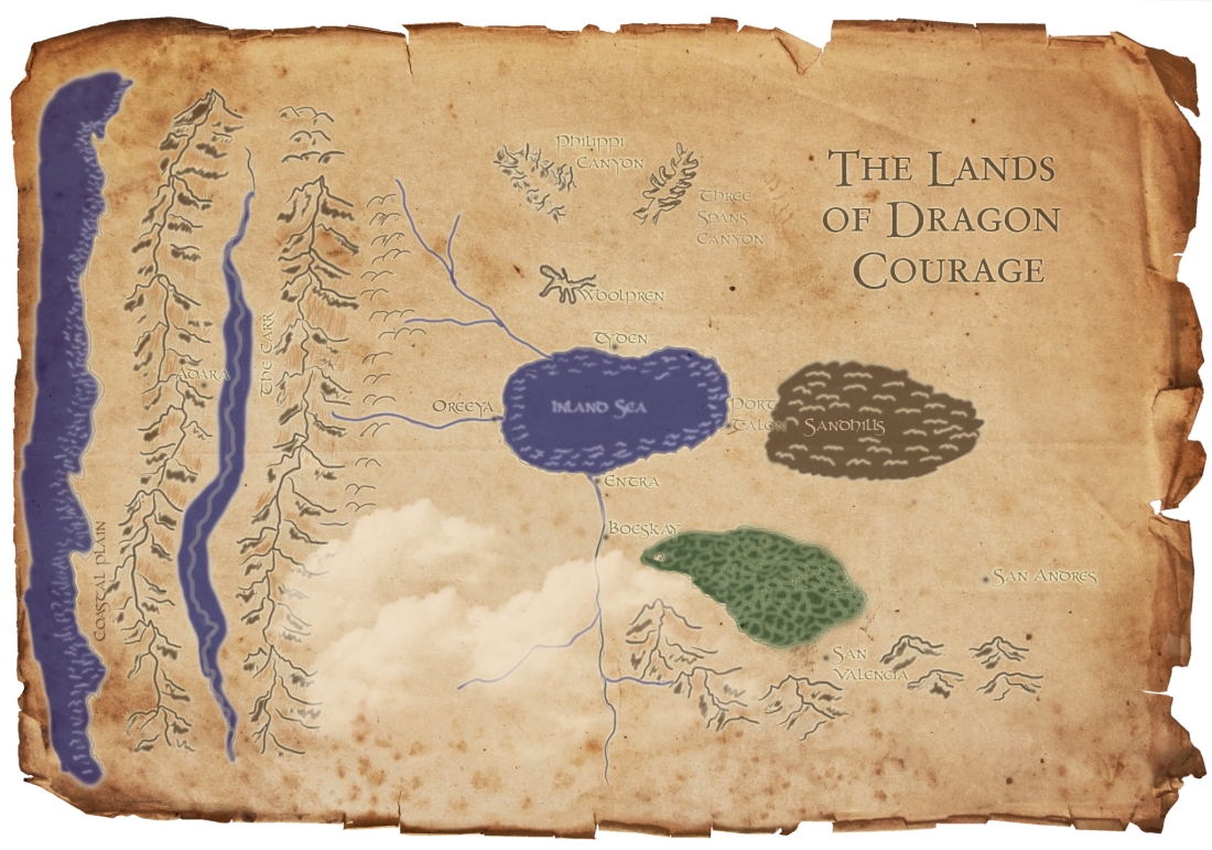 Map of the Dragon Courage series